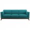 Chance Sofa in Teal Fabric by Modway w/Options