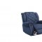 Grace Power Motion Sofa in Dark Blue by Global w/Options