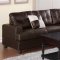 F7629 Sectional Sofa by Boss Espresso Bonded Leather