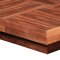 Abby Square Coffee Table in Walnut w/Options by Whiteline