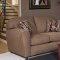 Council Mocha Fabric Modern Sofa & Loveseat Set w/Options