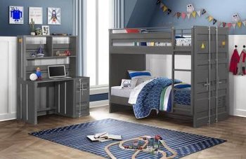 Cruise Bunk Bed in Gray by Global w/Options [GFBB-Cruise Gray]