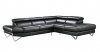 800 Sectional Sofa in Black Leather by VIG