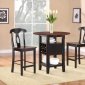 2505BK-36 Atwood 3Pc Counter Height Dining Set by Homelegance