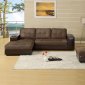 CM6588 Aspen Sectional Sofa in Microfiber & Leatherette