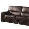 Sienna Sofa in Black Leather by Beverly Hills w/Options