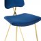 Ponder Bar Stool Set of 2 in Navy Velvet by Modway