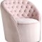 Alessio Accent Chair 501 in Pink Velvet by Meridian