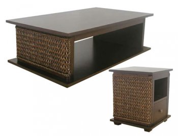 Wooden Coffee Table with Braded Detail [LSCT-HAVANA]