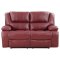 Camila Motion Sofa & Loveseat 610241 in Red by Coaster w/Options