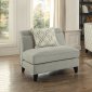 Temptation Sofa 8337FA in Light Grey Fabric by Homelegance