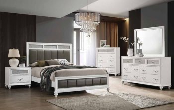 Barzini 5Pc Bedroom Set 205891 in White by Coaster w/Options [CRBS-205891-Barzini]