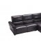 S275 Power Motion Sectional Sofa in Brown Leather Beverly Hills