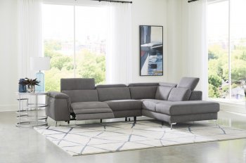 Cinque Power Recliner Sectional 8256FBR in Gray by Homelegance [HESS-8256FBR-Cinque Gray]