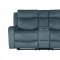 U6024 Motion Sofa & Loveseat Set in Dark Gray Fabric by Global