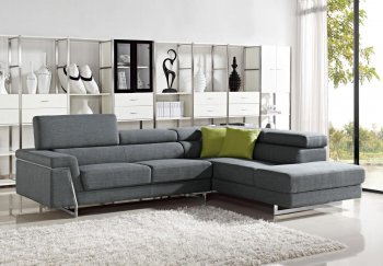 1215B Darby Sectional Sofa in Grey Fabric by VIG [VGSS-1215B Darby]