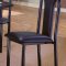 Black High Gloss Finish Contemporary 5PC Dinette w/Octagon Table