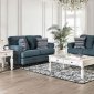 Aylmer Sofa SM4012 in Dark Teal Linen-Like Fabric w/Options