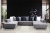 LCL-003U Sectional Sofa in Gray Velvet