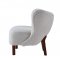 Zusud Accent Chair AC00228 in White Teddy Sherpa by Acme