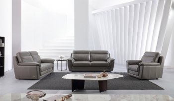 S210 Sofa in Gray Leather by Beverly Hills w/Options [BHS-S210 Gray]