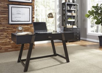 Moss Creek 3Pc Office Desk Set 456-HO in Antique Black - Liberty [LFOD-456-HO107-Moss Creek]