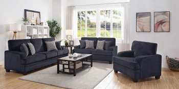 Stewart Sofa & Loveseat Set 508391 in Grey Chenille by Coaster [CRS-508391-Stewart]