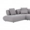 Savannah Sectional Sofa in Gray Fabric by J&M