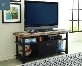 Wylder TV Stand 701062 in Brown & Black - Scott Living - Coaster [CRTV-701062 Wylder]