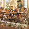 Medium Warm Oak Finish Classic Dining Table w/Optional Items