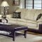 Two-Tone Contemporary Living Room w/Solid Wood Feet