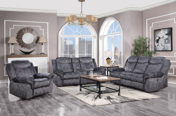 U2200 Power Motion Sofa in Granite by Global w/Options [GFS-U2200 Granite]