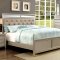 Briella CM7101 Bedroom in Silver Tone w/Options