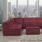 Align 5Pc Sectional Sofa Set in Red Fabric by Modway