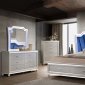 Alia Bedroom 5Pc Set w/Blue Velvet Headboard