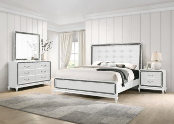 Park Imperial Bedroom 5Pc Set in White by NCFurniture w/Options [SFNCBS-B0931W-Park Imperial]