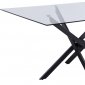 Xander Dining Table 903 by Meridian w/Black Metal Base