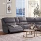 Neelix Power Motion Sectional Sofa 55120 in Seal Gray by Acme