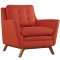 Beguile EEI-1800 Sofa in Atomic Red Fabric by Modway w/Options