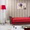 Urban Style Sofa Bed in Red Fabric by Casamode w/Options