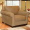 Tan or Olive Velvet Casual Sofa & Loveseat Set