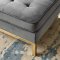 Loft Sofa in Gray Velvet Fabric by Modway w/Options