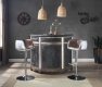 Rahma Bar Table DN01019 Antique Ebony Leather by Acme w/Options