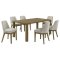 Castlewood Dining Set 5Pc 109351 in Brown Oak by Coaster