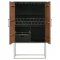 Borman Bar Cabinet 950318 Walnut & Black by Coaster