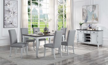 Lanton Dining Room 5Pc Set DN01451 Marble & Antique White -Acme [AMDS-DN01451 Lanton]