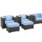 Cohesion Outdoor Patio Sectional 11Pc Set Choice of Color-Modway