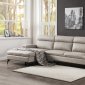 Werner Sectional Sofa 54435 in Beige Leather-Aire by Acme