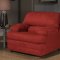 6525 Clara Sofa & Loveseat Set in Burgundy Fabric by Chelsea