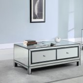 724168 Coffee Table in Mirror by Coaster w/Optional End Tables